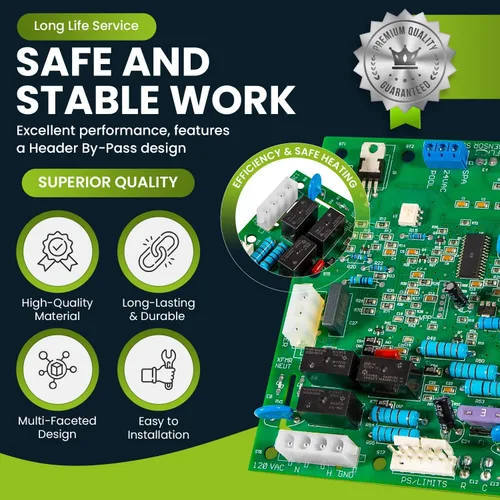 Vista 3 de FDXLICB1930 FD Kit de reemplazo de placa de control integrado para calentador de piscina universal Hayward H-Series Low Nox, adecuado