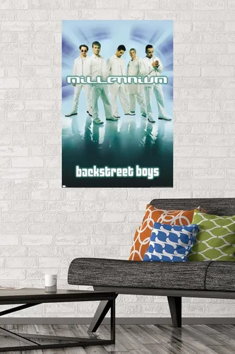 Vista 2 de Backstreet Boys - Póster de pared del milenio, 34 pulgadas de largo x 22.4 pulgadas de ancho, versión sin marco