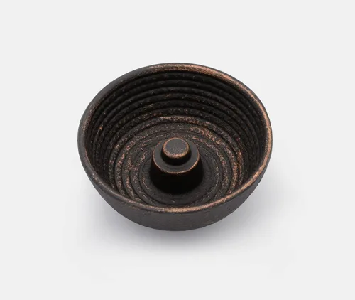 Vista 2 de Fuente de hierro fundido negro Incienso Stick Holder Burner - zen minded