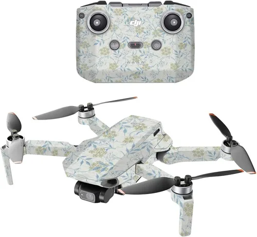Vista 10 de MightySkins - Compatible con DJI Mini 2 Dron portátil - Flor de almendra Funda protectora de vinilo duradera y única Fácil de aplicar, quitar