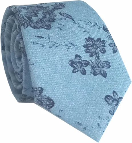 Vista 32 de Corbata de algodón floral para hombre, corbata delgada impresa de 2.56'' 01-Bean Pasta Rosa