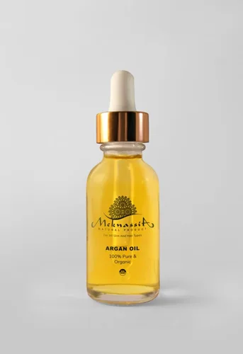Vista 2 de Meknessia - Aceite de argán marroquí puro de 1.0 fl oz, adecuado para todo tipo de piel, aceite orgánico prensado en frío para cabello y piel