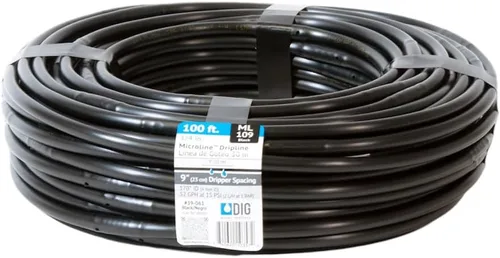 Vista 11 de DIG ML-056, 50', ¼" Microline™ Dripline - Espaciado de emisores mejorado de 6 pulgadas, resistente a los rayos UV, perfecto para diversos diseños
