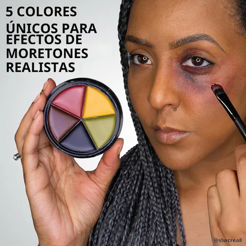 Vista 3 de Maquillaje Mehron Pro rueda de efectos especiales, Halloween, películas