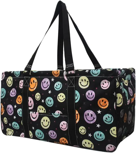 Vista 80 de NGIL Bolsa de comestibles reutilizable extra grande plegable de gran tamaño para comestibles, almacenamiento, picnic, playa, Estampado de vaca