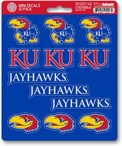 Vista 6 de FANMATS NCAA - Juego de calcomanías unisex para adolescentes, paquete mini de 12