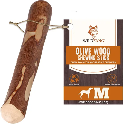 Vista 11 de Wildfang® Palitos masticables de madera de olivo para perros, pequeños - Juguetes masticables resistentes para masticadores agresivos, juguetes