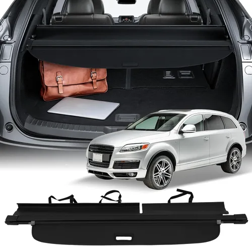 Vista 52 de SCITOO Cubierta de carga 2022-2024 para Jeep Grand Cherokee, accesorios retráctiles para maletero trasero, antimiradas, cubierta de seguridad