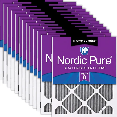 Vista 31 de Nordic Pure 20x20x1 (Tamaño real: 19 1/2 x 19 1/2 x 3/4) Filtros de aire para caldera/aire acondicionado Poly Green MERV 6 – Reduce el polvo
