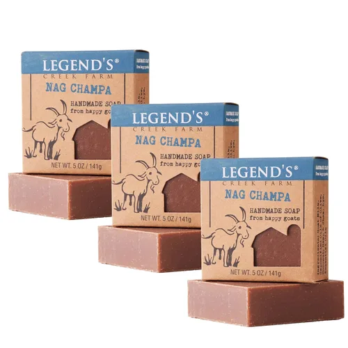 Vista 14 de Legend's Creek Farm Goat Milk Soap - Jabón hidratante limpiador para manos y cuerpo, jabón natural de 5 onzas para piel sensible, hecho a mano