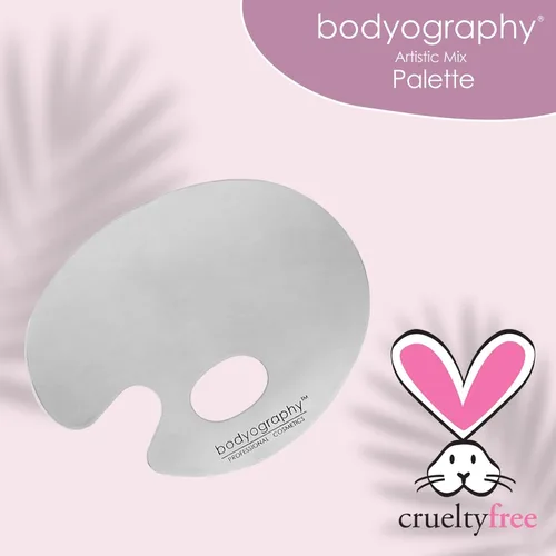 Vista 5 de Bodyography - Paleta de mezcla de artistas de acero inoxidable para mujer, 1 paleta