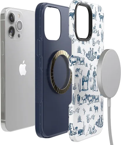 Vista 6 de Funda Casely para iPhone 13 Pro Aventura en el Salvaje Oeste Desierto Compatible con MagSafe Diseño Protector Audaz