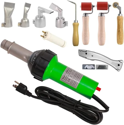 Vista 13 de Beyondlife 1600W Pistola de Aire Caliente para Soldadura de Plástico Pistola de Calentamiento de PVC Pistola de Gas Caliente Herramienta