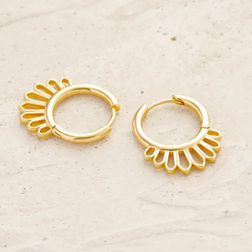 Vista 6 de MYEARS Women Huggie Earrings Gold Hoop 14K Gold Filled Small Simple Handmade Hypoallergenic Everyday Jewelry