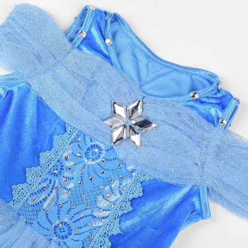 Vista 3 de Uhdear Disfraz de princesa Butterlfy de lujo para niñas con accesorios