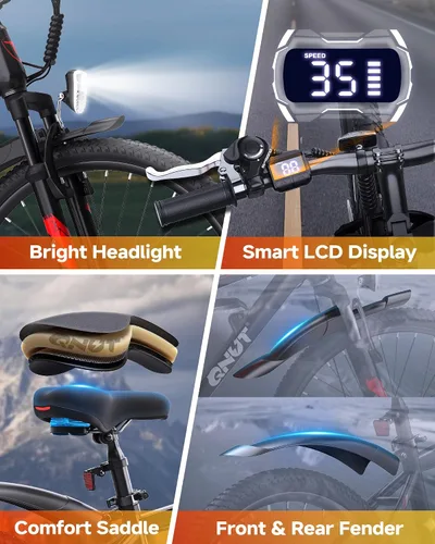 Vista 6 de Totem Bicicleta Eléctrica para Adultos, 750W Pico 26" Bicicleta Eléctrica para Hombres Mujeres Adolescentes con Batería 375WH, 21 Velocidades 20Mph