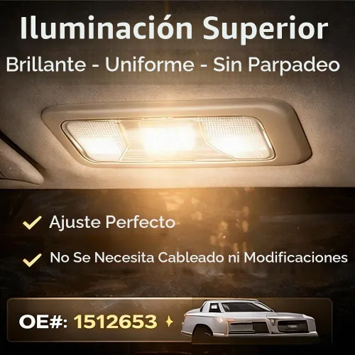 Vista 2 de KIMISS Lámpara LED para Interior de Coche, 15126553 Lámpara de Techo Cúpula para Interior de Coche Compatible con Colorado 2004-2008