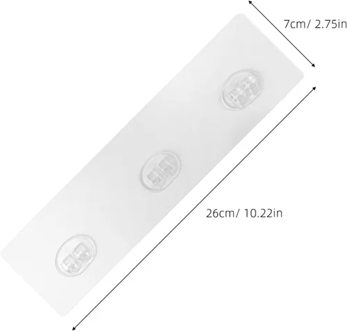 Vista 9 de 4pcs Adhesive Hooks for Shower Rack Shelf Support, No Drill Mounting