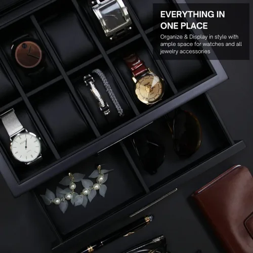 Vista 3 de Decorebay Busy Man - Vitrina de lujo y organizador de joyas para hombre