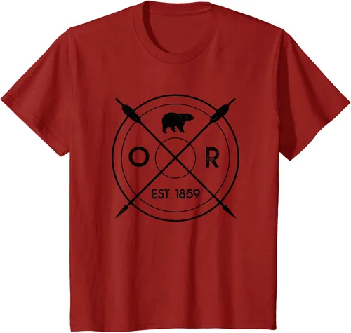 Vista 54 de Oregon Beaver State Bear OR Est. 1859 - Camiseta de regalo, gris, S