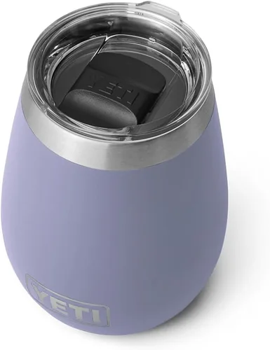 Vista 7 de YETI Rambler - Vaso de vino de 10 onzas, aislado al vacío, de acero inoxidable con tapa MagSlider, color azul marino