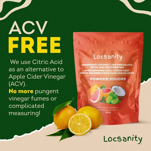 Vista 3 de Locsanity Detox para el cuero cabelludo de rastas - Polvo de limpieza profunda para rastas, acondicionador limpiador - Limpiador natural