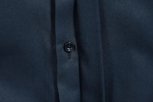 Vista 4 de VANCOOG Camisas de vestir lisas casuales de manga corta para hombre