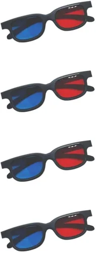 Vista 8 de Gafas de visión 3D rojo-azul para ver películas/juegos e imágenes en 3D en formatos rojo-azul, compatibles con monitores de computadora, televisores