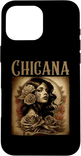 Vista 19 de iPhone 16 Chicana Style Tattoos Clothes Women Mexican American Latina Case