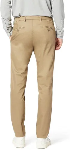 Vista 2 de Dockers - Pantalones Signature Lux elásticos de algodón para hombre, color caqui