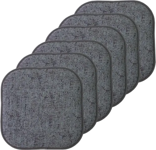 Vista 46 de Sweet Home Collection Cojines de espuma viscoelástica para silla, antideslizantes, diseño de panal de abeja, 16 x 16 pulgadas, paquete de 2