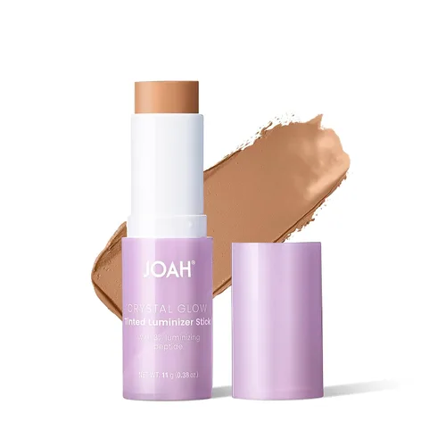 Vista 6 de JOAH Crystal Glow - Lápiz luminizador tintado, resaltador de maquillaje coreano multitarea y barra bronceadora, fórmula personalizable para un Feria