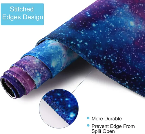 Vista 4 de Alfombrilla de mouse extendida para juegos, alfombrilla de escritorio grande con base de goma antideslizante, para computadora, laptop, teclado