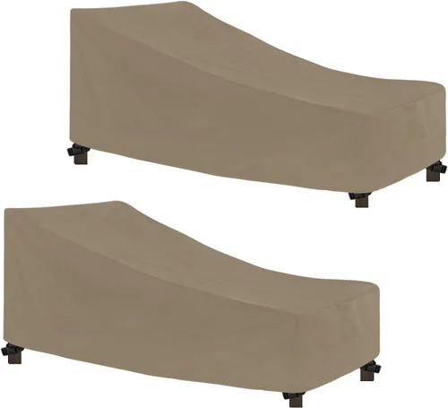 Vista 16 de Easy-Going Funda impermeable para tumbona para exteriores, funda para silla de patio resistente, resistente al viento, funda para muebles