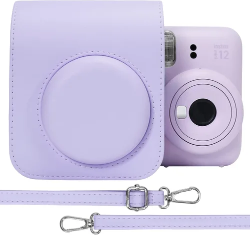 Vista 12 de Aenllosi Funda para cámara Fujifilm Instax Mini 13/12/11, color rosa flor Blossom rosado