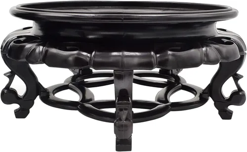 Vista 10 de fengshuisale Oriental Furniture - Soporte para pecera, base de jarrón estable para decoración del hogar (4.7 pulgadas)
