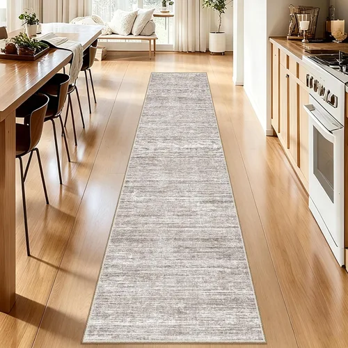 Vista 23 de Alfombra de pasillo lavables de 2 x 5, moderna alfombra abstracta para corredor, alfombra de pasillo de cocina ultrafina con respaldo