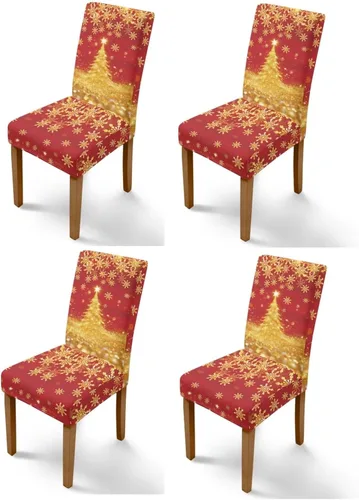 Vista 61 de Rnyleeg Juego de 1 fundas para sillas de comedor de Navidad, fundas para sillas de comedor, diseño étnico, diseño étnico, suave, lavable, para Arco