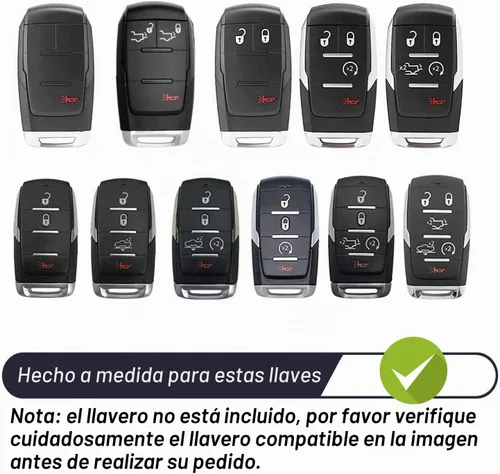Vista 2 de MECHCOS Compatible con Dodge RAM 1500 2500 3500 4500 5500 Camion Pickup Azul TPU Funda para Llave Cubierta de Control Remoto Protector de Llave