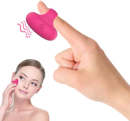Vista 3 de Mini-Ring - Bola de masaje facial y ocular personal recargable por USB, portátil, masajeador de bolsillo de viaje, aprieta los músculos faciales