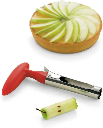 Vista 2 de AKIRO Descorazonador de manzana, herramienta de cocina de acero inoxidable, sembradora de frutas, removedor de núcleo, herramientas de frutas