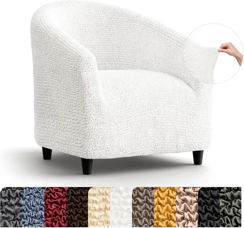Vista 15 de PAULATO BY GA.I.CO. Funda elástica para sillón de 1 pieza, funda bielástica para silla de club, protector de muebles para sillón de bañera, lavable