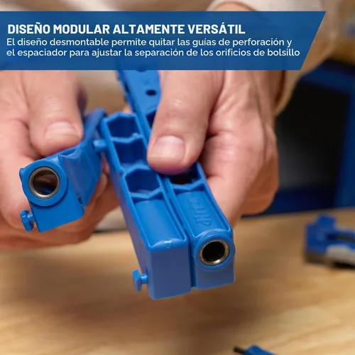 Vista 3 de KREG Plantilla Duradera para Agujeros de Bolsillo 320 con Abrazadera de Cara Clásica de 2 Pulgadas - Incluye Abrazaderas de Madera para Carpintería