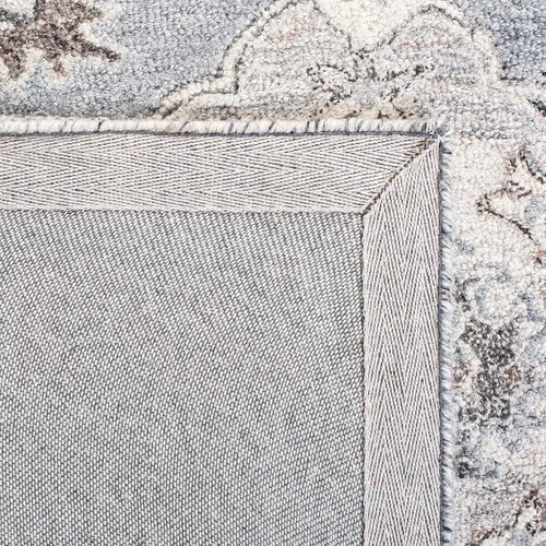 Vista 6 de SAFAVIEH Suzani Collection - Alfombra decorativa de 2 x 3 pies, gris y marfil, lana bohemia hecha a mano, ideal para zonas de alto tráfico