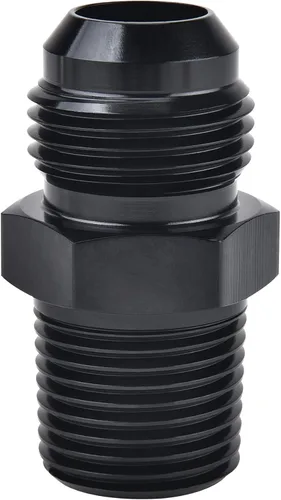 Vista 23 de EVIL ENERGY Adaptador de ajuste de 6AN a 3/8" NPT macho de 90 grados, aluminio