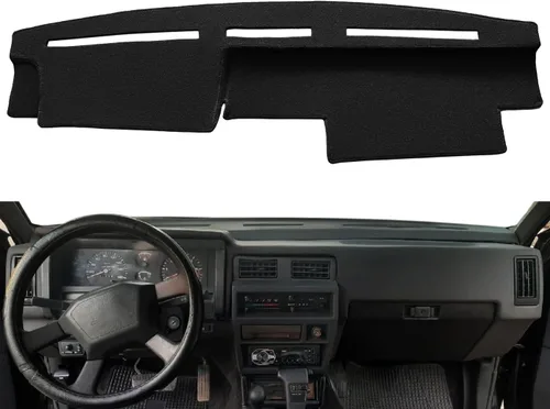 Vista 2 de Dash Cover Mat for Nissan D21 Hardbody Pickup Truck 1986-1993(Black) F77 Fcovergurus - Protector de alfombra personalizado para Nissan Pathfinder