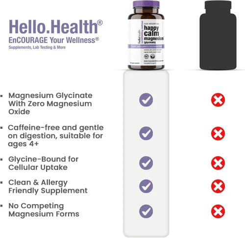 Vista 4 de Glicinato de magnesio 400mg Porción/133mg cápsula, 90 cápsulas