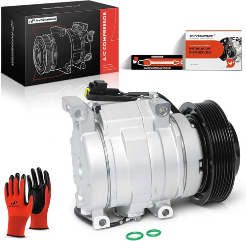 Vista 10 de Compresor de CA A-Premium con embrague compatible con Toyota Para Toyota RAV4 2001-2005 2.0L 2.4L