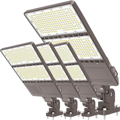 Vista 25 de Luz LED para estacionamiento con certificación UL, 150 W, 120 W, 90 W, ajustable, con fotocélula de 22500 lm, caja de zapatos, luces de inundación