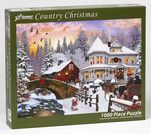 Vista 2 de Vermont Christmas Company Rompecabezas navideño de 1000 piezas